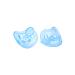 BeeBee 2 Soft Silicone Infant Pacifiers  BPA-Free  Lightweight & Orthodontic  Newborn Soothie Pacifier  Natural Suckling  indicated 0-6 Months (Blue) 0-6 Month Light Blue