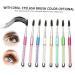 1pc Professional Eye Brush with Hat Eyebrow Eyelash Brushes Mascara Brushes Wands Applicator Portable Beauty Tools for Makeup Use(pink) - Buy Online on GoSupps.com