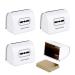 Linkidea 4er-Pack Security Razor-Blade Bank safe metal consolation case for razors for storing used wasted sound (white)