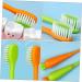 Frcolor 4-Piece Carrot Shaped Children's Toothbrush Set - Soft Contoured Bristles for Toddlers | Cute & Effective Oral Care - Buy Online on GoSupps.com