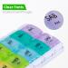 Spanish Pill Organizer - 7 Weekly Compartments for AM/PM Meds | Medication Organizer & Vitamin Planner in Spanish - Buy Online on GoSupps.com