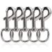 Swivel Snap Hook Eye Bolt Dog Leash Clips Dog Leash Clasp Flag Clips Flag Hook Heavy Duty Pet Leash Flag Pole Key Chain 3.425 Inch 5pcs
