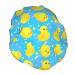 Yellow Rubber Ducks Shower Cap for Women - Adjustable Double Waterproof Layers | Hair Protection Reusable Spa Salon Hat - One Size - Buy Online on GoSupps.com