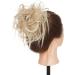 Tousled Updo Hair Pieces Messy Bun Hair Scrunchies Extensions Hair Piece Ponytail With Elastic Rubber Hair Extensions for Women Dark Blonde to Bleach Blonde - Buy Online on GoSupps.com