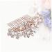 DOITOOL 1pc Crystal Headpiece Bridal Side Comb Bridal Headpiece Pearl Hair Accessories Pearl Tiara Rhinestone Hair Comb Hair Scrunchie Chiffon Rhinestones Wedding Bride - Buy Online on GoSupps.com