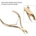 Stainless Steel Nail Cuticle Nipper Clipper Harder Skin Scissor Nail Manicure Tool Gold Flexible Control Toenail Pliers Suitable for Home Nail Salon Use - Buy Online on GoSupps.com