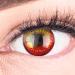 Colored Red Contact Lenses Anime Red Circle Lenses Heroes Of Cosplay High Coverage No Prescription with Free Lens Case