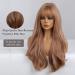 Esmee 24â€‌ Strawberry Blonde Long Wavy Wig with Bangs - Heat-Resistant Synthetic Hair for Daily & Cosplay Wear - Buy Online on GoSupps.com