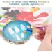 Fictory Natural Resin Stone Nail Art Palette - Blue Gel Polishing Holder & Display Plate for Professional Nail Art - Buy Online on GoSupps.com