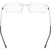Eyekepper Men's Frameless Reading Glasses +3.00 Silver - Rectangle Rimless Reader Eyeglasses - Buy Online on GoSupps.com