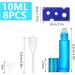 8 Pack Empty Glass Roll-On Bottles with Stainless Steel Rollers - Essential Oils Lotions & Perfumes - Vibrant Colors for Home & Travel | International Shipping - Buy Online on GoSupps.com