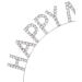 BinaryABC Happy New Year Rhinestone Tiara Headband - Festive Hair Accessory for New Year's Eve Party Supplies - Buy Online on GoSupps.com