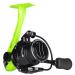 KastKing Royale Charge Spinning Fishing Reel, 5.2:1 High-Speed for Ultralight/Ice Fishing, Asymmetric Spinning Reel Rotor Design, Fresh & Saltwater Fishing Reel, Sharkskin Water-Wicking TPE Grips A: Size 500-green-ultralig