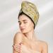 Hair Towel Wrap with Button Quick Drying Towel Turban & Cute Bee Gnomes Design for Effortless Hair Care - Buy Online on GoSupps.com