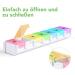 7-Day Rainbow Pill Organizer - Weekly Medication Box & Tablet Storage for Easy Management - Buy Online on GoSupps.com