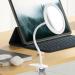 TUSHENGTU 6.5 10x Magnifying Lighted Makeup Mirror with Adjustable Goosenecks - Dimmable Intelligent Lighting, Portable Clip-on Design (White 10X) - Buy Online on GoSupps.com