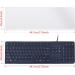 Universal Clear Waterproof Anti-Dust Silicone Keyboard Protector Cover Skin for Standard Size PC Computer Desktop Keyboards (Size: 17.52" x 5.51") - Buy Online on GoSupps.com