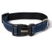 Lonto dog collar made of durable nylon size XL soft padded collar for dogs 360 reflective & click closure metal ring & adaptation through continuous slide blue XL blue