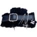 Plush Hair Claw Clips Gothic Leathers Winter Hair Barrettes Non-Slip Hair Clips Punk Girls Hair Accessories Hair Barrettes For Women Thick Hair - Buy Online on GoSupps.com