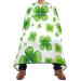 Waterproof Barber Cape -Green Clover 2 Cheetah Haircut Bib for Men Unisex Hair Cutting Cape(8rp1a)