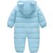 Happy Cherry Baby Snowsuit Romper - Bear Hooded Footie Pajamas - Light Blue 0-6 Months - Buy Online on GoSupps.com