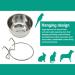 Buy 2 Stainless Steel Food Bowls for Parrot Cages | Hanging Feeders with Hooks | 4 Sizes - Perfect for Birds & Small Dogs (BPS-1130 x 2) - Buy Online on GoSupps.com