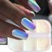 Chrome Nail Powder - Metallic Mirror Effect Pigment for Aurora Glitter Manicure | 6 Grids - Buy Online on GoSupps.com
