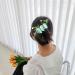 4 Pack Rose Flower Silver Wire Hair Combs - Women's Wedding Bridal Accessories - Buy Online on GoSupps.com