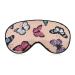 Cute Butterfy Pattern Sleep Mask Eye Cover for Sleeping Blindfold with Adjustable Strap Blocks Light Night Travel Nap for Men Women