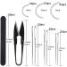 Leather Pony Clamp with Large Eye Sewing Needles and Nail Files - DIY Leather Hand Stitching Tool - Buy Online on GoSupps.com