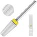 Finibir Tungsten Carbide 5 in 1 Nail Drill Bits - 3/32'' Shank for Acrylic Nails - Professional Two Way Rotate Nail Drill - XF Silver - Buy Online on GoSupps.com