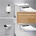 LAYUKI Self Adhesive Toilet Paper Holder - Durable Stainless Steel Matte Black | No Drilling Needed | Ideal for Bathroom/Washroom/Kitchen - 1 Piece - Buy Online on GoSupps.com