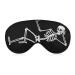 LynaRei Skeleton Rock Sign Sleep Mask Blindfold Adjustable Super-Smooth Soft Eye Mask Cover for Men Women Travel and Nap Style-1