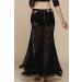 ZLTdream Retro Jacquard Lace Belly Dance Skirt with Safety Pants - Black - Buy Online on GoSupps.com