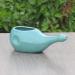 HealthGoodsIn Ceramic Neti Pot - Dishwasher Safe for Nasal Cleansing - Turquoise Color - 225 Ml Capacity + 5 Sachet Neti Salt - Buy Online on GoSupps.com
