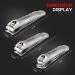 3 Pack Stainless Steel Nail Clippers Set for Thick or Ingrown Nails - Personal Pedicure Kit for Men and Women - Buy Online on GoSupps.com