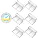 POPETPOP 6PCS 6mm Acrylic Aquarium Glass Cover Clips - Clear Fish Tank Clamp Holders for Easy Installation - Buy Online on GoSupps.com