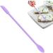 Versatile Silicone Double-End Spatula for Cooking & Cosmetics - Anti-Brewing Stamp Wax Scrap Tool in Violet - Buy Online on GoSupps.com