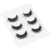 Thick Handmade Reusable False Eyelashes 3 Pairs Soft and Lightweight Suitable for All Makeup for Nude Makeup Makeup Stage Makeup