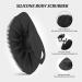 REVEX Exfoliating Silicone Body Scrubber with Handle - Long Bristles for Nourishing Cleanse & Massage on Sensitive Skin (Black) - Buy Online on GoSupps.com