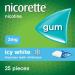 Nicorette IcyWhite Gum 2mg Mint 25ct - Stop Smoking Aid - Buy Online on GoSupps.com