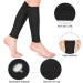 Buy Compression Socks 20-30mmHg | Calf Compression Sleeves for Varicose Veins Shin Splints & Recovery | Footless Design for Travel & Sports - Unisex Black Medium - Buy Online on GoSupps.com