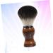 Fomiyes 3-in-1 Bartbrush Razor Foam Brush for Men - Soft Fur Beauty Tool Turban & Cat Telephone Charm Christmas Candlestick Rings Wooden Handle - Buy Online on GoSupps.com