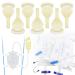 Latex Condom Catheter External Self-Sealing Set Thick Tube 500ml Leg Bag *1 2000ml Urine Bag *1 Soft Condoms *7 Day and Night Use Quick and Easy Drainage No Backflow No Leakage (35mm/1.38inch)