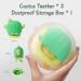 2 Pack Teething Baby Teether Mittens for 0-12 Months - BPA Free Cactus Teething Toys, Anti-Drop & Detachable Silicone Chew Toys for Infant Sucking Needs Relief (Green+Yellow) - Buy Online on GoSupps.com