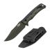 Oknife fortitude hunting knife D2 blade full tang belt knife survival knife G10 handle Bushcraft knife with vagina and clip for hunting camping survival