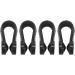 Acupressure Relax Clip Set - 4 Adjustable Flower-Shaped Clips for Migraine Relief - Black - Buy Online on GoSupps.com