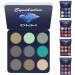 9 Colors Pearlescent Matte Eyeshadow Palette Diamond Glitter Shimmer Sparkle Eye Shadow Powder Palette Waterproof Long Lasting Cosmetic Eye Makeup 01#The Wizard of Oz - Buy Online on GoSupps.com