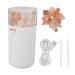 Diffusor for essential oils aromatherapy diffuser ultrasound air humidifier and 2-in-1 LED night light with pink salt crystal for bedrooms and living room