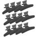 Hair Section Claw Clamps made of durable plastic with good voltage hairdressing tool 12 parts/set of black butterfly holds hair clipping